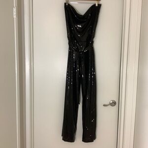 Sequins tube jumpsuit